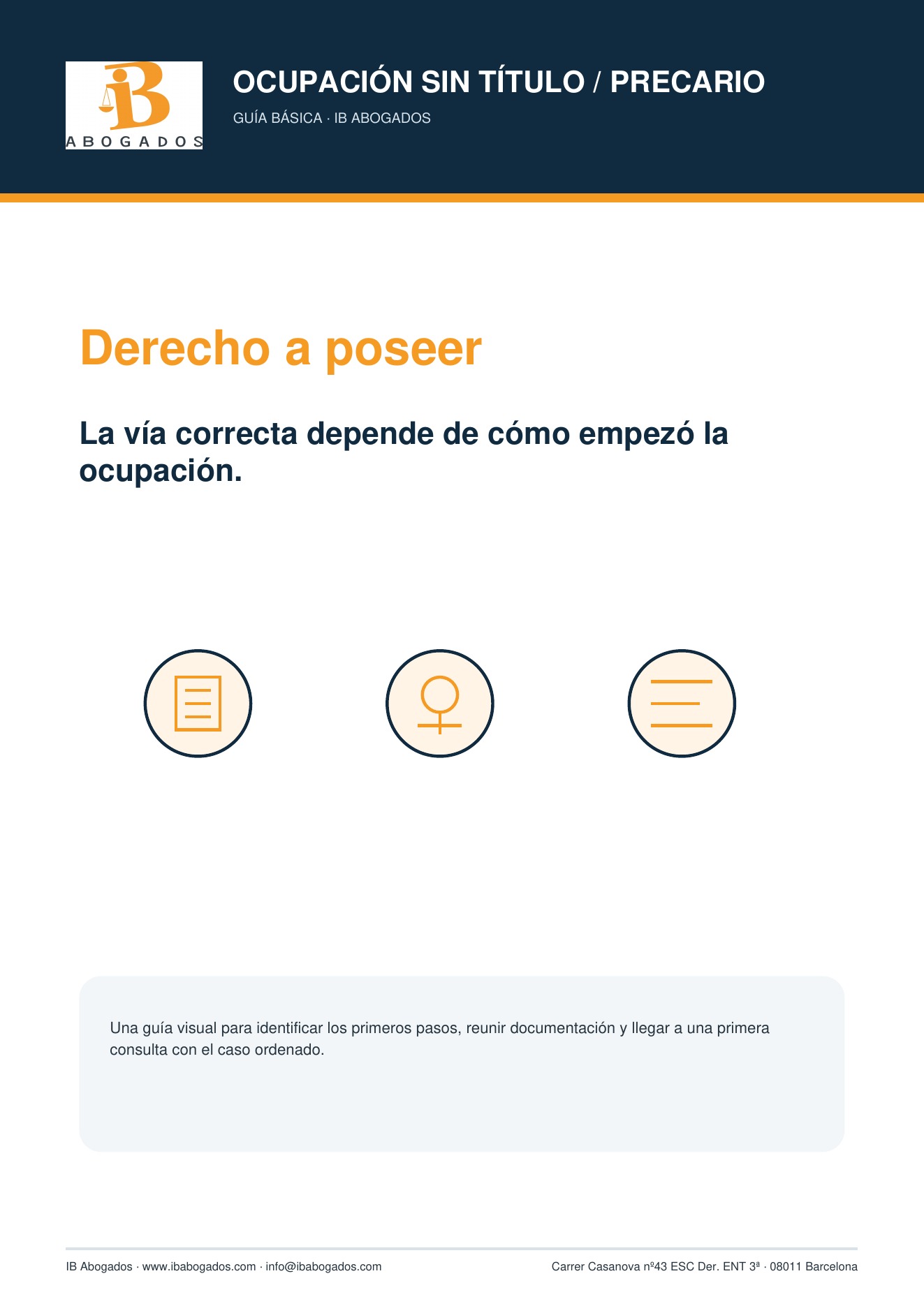 Portada de la guía de precario