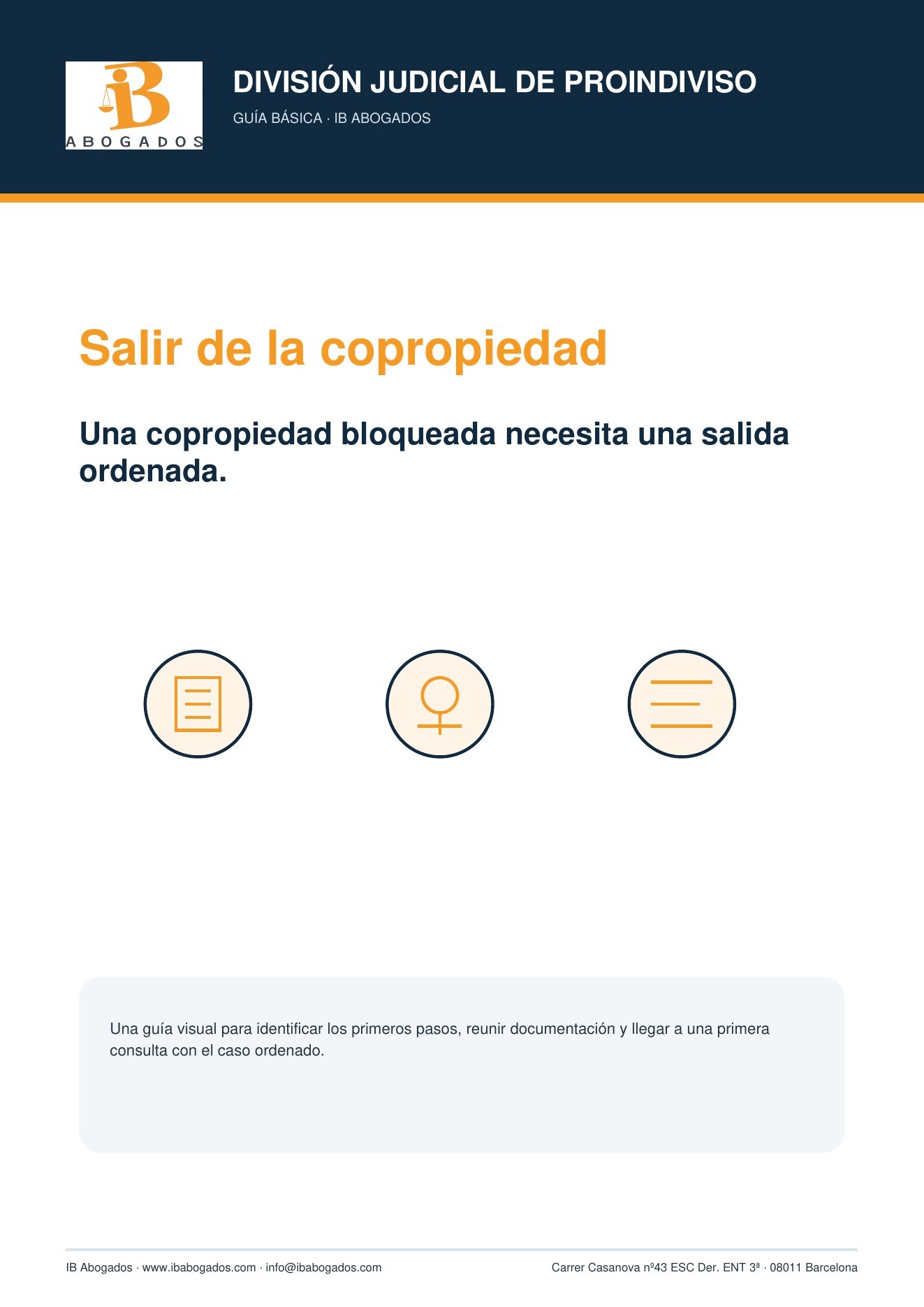 Portada de la guía de proindiviso